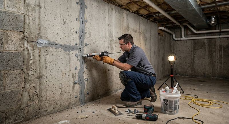 Basement Crack Repair in Douglas County, CO
