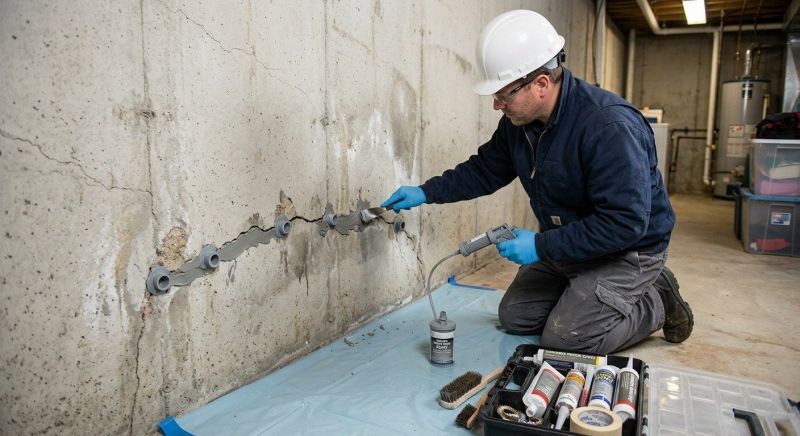 Basement Crack Repair in Douglas County, CO