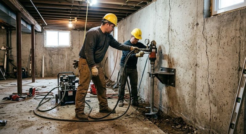 Basement Stabilization in Douglas County, CO