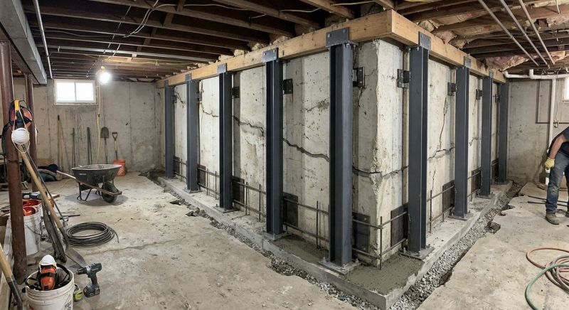 Basement Stabilization in Douglas County, CO