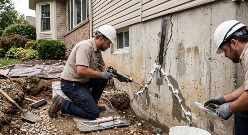 Cracked Foundation Repair in Douglas County, CO
