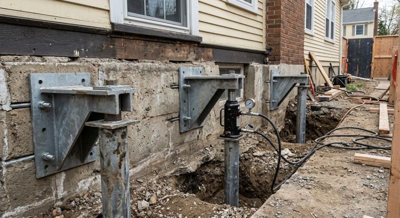 Foundation Pier Leveling in Douglas County, CO