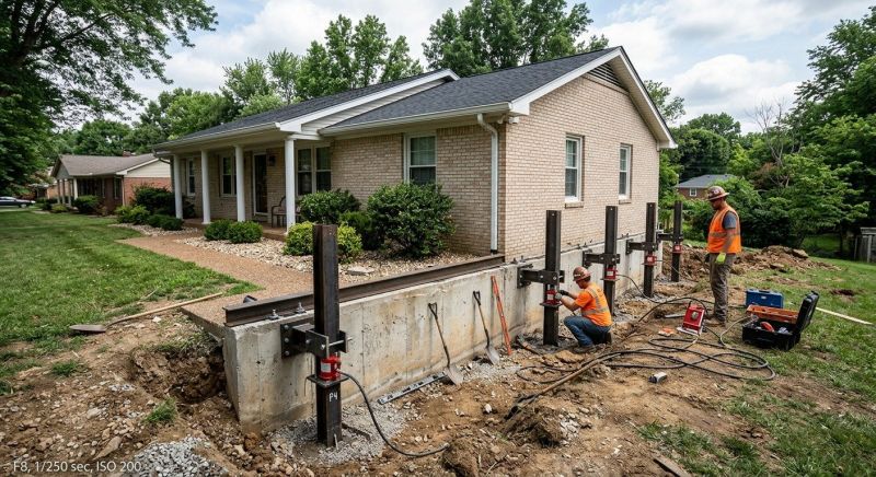 Foundation Pier Leveling in Douglas County, CO