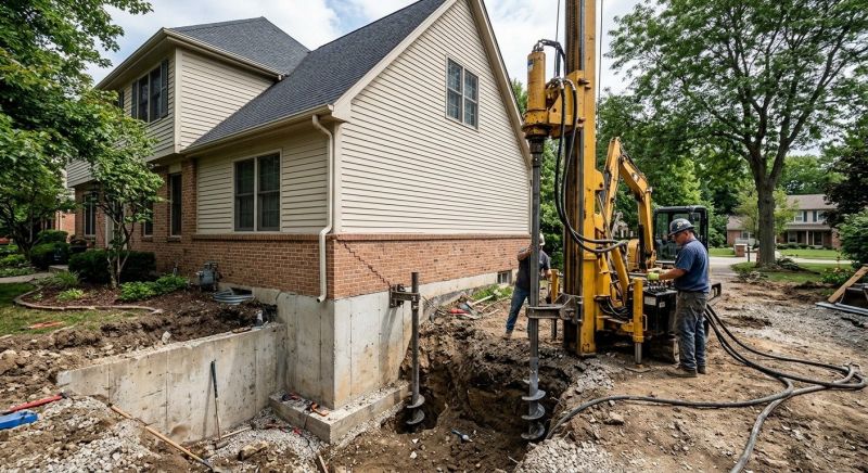 Helical Piers Installation in Douglas County, CO