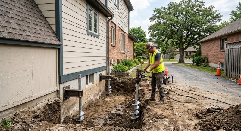 Helical Piers Installation in Douglas County, CO