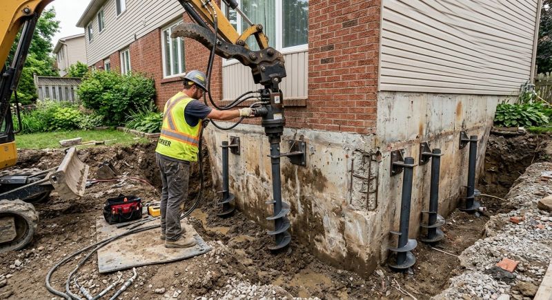 Helical Pile Installation in Douglas County, CO