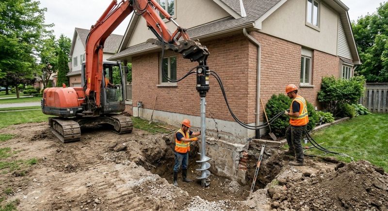 Helical Pile Installation in Douglas County, CO