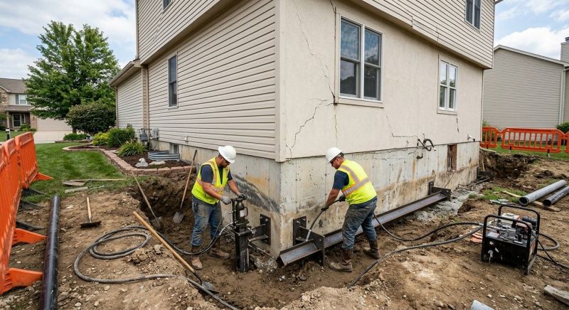 Sinking Foundation Repair in Denver, CO