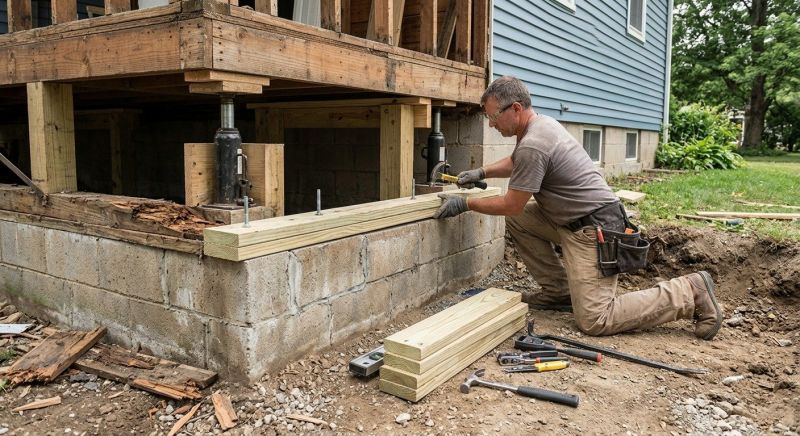 Sinking Foundation Repair in Elbert County, CO